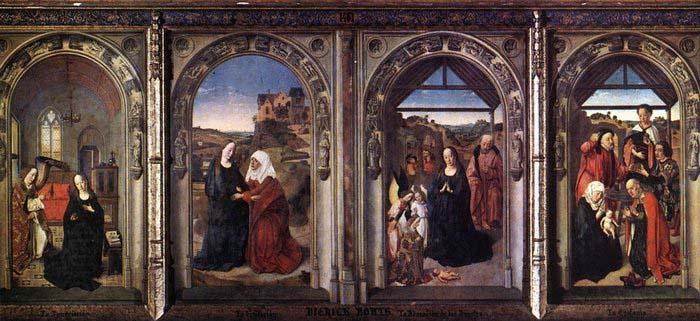 Dieric Bouts Triptych of the Virgin China oil painting art